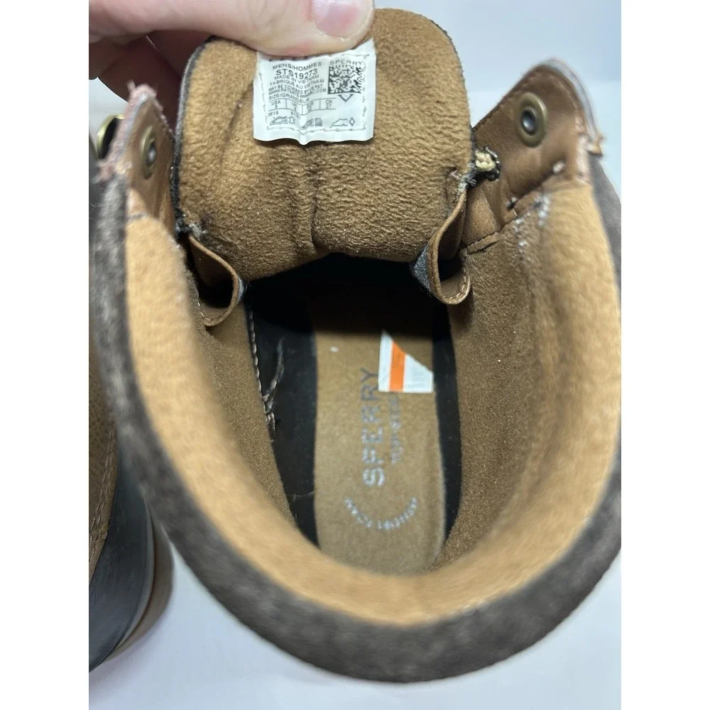 Sperry Top-Sider Avenue Duck Boots Mens 9M Brown Waterproof Leather Rain Snow